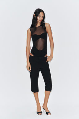 BODY COMBINADO TUL / Negro