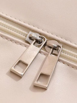 Kristaller Сумка-косметичка унисекс прозрачная с отделением для обуви, бежевый фото 4