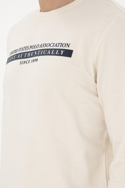 Мужской кремовый свитшот Неожиданная скидка в корзине - U.s. polo assn фото 14