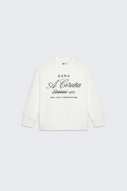 50TH ANNIVERSARY EMBROIDERED SLOGAN SWEATSHIRT