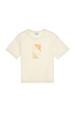 Erkek _ocuk Krem Comfort Bisiklet Yaka Ti__rt Sepette S_rpriz _ndirim - U.s. polo assn фото 2