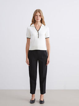 Polo Yaka Kad?n Triko Kazak