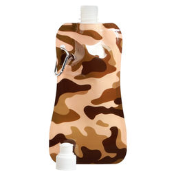 Цена за 2 шт. Фляжка для воды Камуфляж, 400 мл, 26?12 см, коричневая