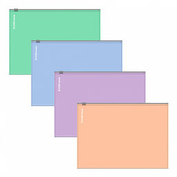 Цена за 12 шт. Zip-пакет пластиковый ErichKrause Matt Pastel Bloom, A4, непрозрачный, ассорти (в пакете по 12 шт.)  фото 7
