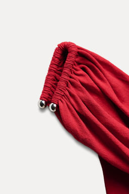 KNIT TOP WITH GOLDEN APPLIQUE - Zara фото 6