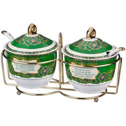 НАБОР СЕРВИРОВОЧНЫЙ НА МЕТАЛЛ. ПОДСТАВКЕ LEFARD СУРА 5 ПР.