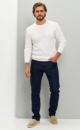 Пуловер F421-1557 milk - Fine joyce фото 3