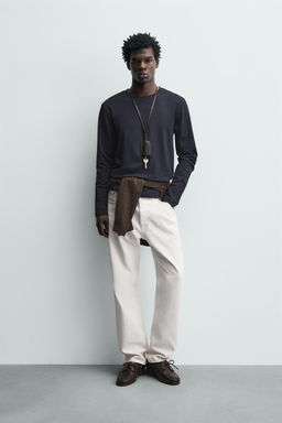 CAMISETA SLIM FIT B?SICA / Marino