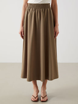 Beli Lastikli Poplin Kad?n Etek