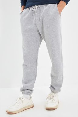 Gri Un?sex Regular/Normal Kesim Pacas? Lastikli Ici Polar/S?cak Tutan Esofman Alt? TMNAW22EA0346