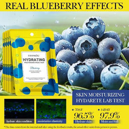 FAYANKOU Тканевая маска с черникой увлажнение и восстановление