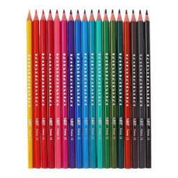 Карандаши цветные 18 цветов, детские, шестигранные, BIC Kids Tropicolors, пластиковые, ударопрочный грифель 3.2 мм