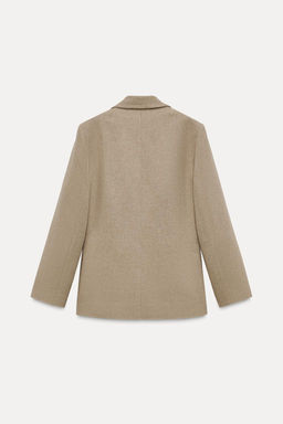 STRAIGHT BLAZER WITH PADDED SHOULDERS - Zara фото 3
