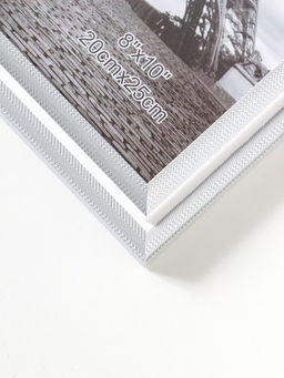 Фоторамка пластик 20х25 см "Остин" бело-серый 23,5х18,5х1,5 см