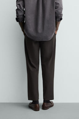 PANTAL?N REGULAR FIT CONFORT / Marr?n - Zara фото 12