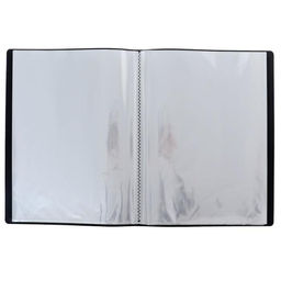 Папка с 60 вкладышами А4, 500 мкм, Calligrata, карман на корешке, чёрная  фото 2