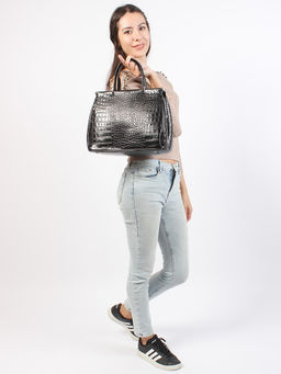 LACCOMA сумка Y1446-2-черный натуральная кожа полиэстер  фото 4