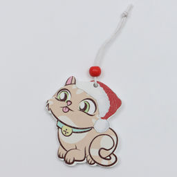 Елочные игрушки в деревянной подарочной упаковке 12 шт., 13×13×2 см