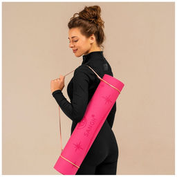 Коврик для фитнеса и йоги Sangh Sun, нескользящий, 183×61×0.6 см, розовый