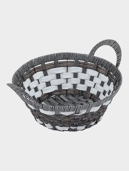 Корзинка для фруктов и хлеба Magistro «Графит», 34×28×17 см, плетёная, серая