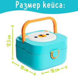 Погремушки с прорезывателями для зубов «Мишутка», в музыкальном кейсе, набор 6 шт.