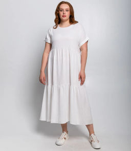 Платье #ОБШ1494, белый