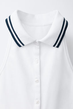POLO PIQU? CUELLO HALTER / Crudo - Zara фото 5