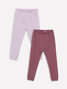 Beli Lastikli Basic K?z Bebek Pijama Alt 2li