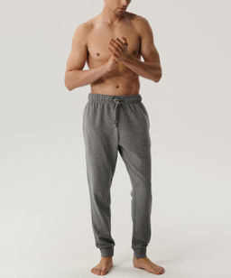 ATLANTIC HMB-001 Спортивные брюки мужские French Terry темно-серый меланж