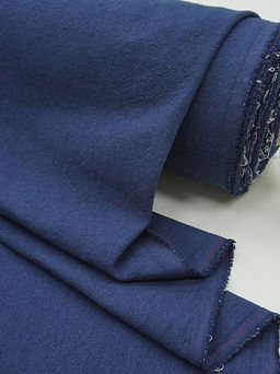 Крапива Рами (Ramie) с хлопком цв.Темно-синий, СОРТ2, ш.1.4м, крапива-50%, хл-50%, 210гр/м.кв - Купава фото 3