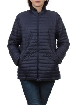 K-622 DK. BLUE Куртка демисезонная стеганая женская (70 гр. холлофайбер) - Fashion фото 3