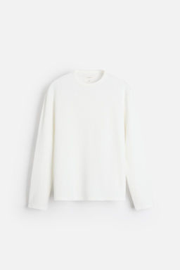 T-SHIRT IN CHECK TEXTURE - Zara фото 14