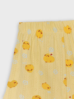 Комплект домашний для девочек желтый с принтом уточек - Mark formelle фото 9