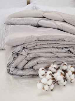 Одеяло Сатин-Жаккард - Серебро 172x205