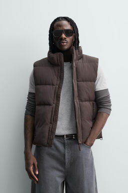 CHALECO ACOLCHADO CROPPED FIT / Marr?n - Zara фото 2
