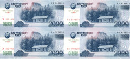 Набор банкнот (квартблоки) Северной Кореи (в подарочном конверте)