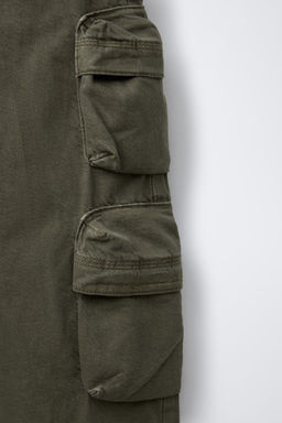 WIDE-LEG MULTICARGO TROUSERS - Zara фото 14