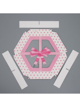 Цена за 5 шт. Коробка кондитерская складная, упаковка «Бант», 23×23×4 см