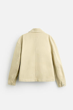 CROPPED FIT TWILL JACKET - Zara фото 8