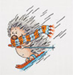 Klart набор для вышивания 8-221 Зимний ежик 15 х 17 см