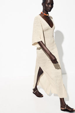 POINTELLE KNIT MAXI DRESS - Zara фото 2