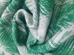 Одеяло байковое 170*205 жаккард "Перья" цв зелен (Россия ВВТ)