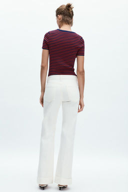ZW COLLECTION LOW-RISE FLARE JEANS - Zara фото 5