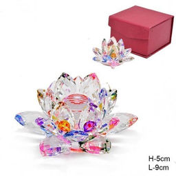 Сувенир из хрусталя Лотос 5х8 см / QQLA30 /уп 60/ - Галеонтрейд фото 3