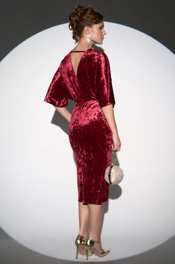 Платье Нимфа (Бордовый) - Эльза фото 8