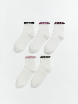 ?i?ek Nak??l? Kad?n Soket ?orap 5li