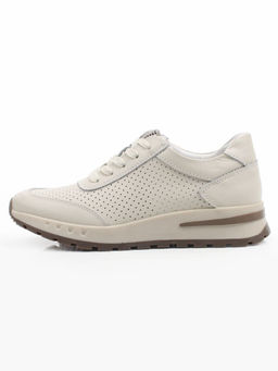 03-C210-2A BEIGE Кроссовки летние женские (натуральная кожа)