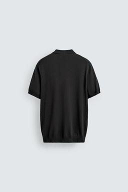POLO PUNTO REGULAR FIT ALGOD?N - LINO / Gris oscuro - Zara фото 10