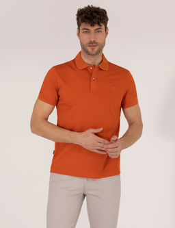 Kahverengi Regular Fit Polo Yaka Merserize Ti__rt
