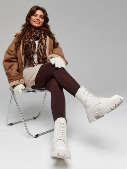 Ботинки жен., бежевые., н/к, шерсть - SOFIT фото 5